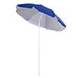 OUTSUNNY - Parasol inclinable octogonal de plage Ø 150 cm tissu polyester haute densité anti-UV mât démontable sac de transport inclus bleu - vignette