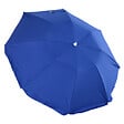 OUTSUNNY - Parasol inclinable octogonal de plage Ø 150 cm tissu polyester haute densité anti-UV mât démontable sac de transport inclus bleu - vignette