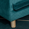 PAWHUT - Canapé chien lit pour chien design scandinave coussin moelleux pieds bois massif dim. 64 x 45 x 36 cm velours bleu canard - vignette
