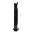 HOMCOM - Ventilateur colonne tour oscillant silencieux 40 W télécommande panneau contrôle tactile 3 vitesses Ø 18 x 78H cm noir - vignette