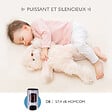 HOMCOM - Ventilateur colonne tour programmable oscillant silencieux 45 W avec télécommande écran affichage minuterie 3 modes 3 vitesses 32L x 32l x 96H cm blanc noir - vignette