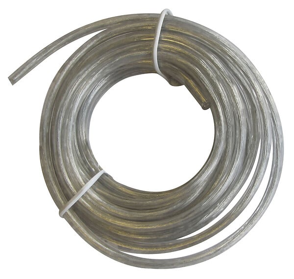 TIBELEC - Fil électrique de 3m H03VVH-2F 2x0.75mm² translucide - large