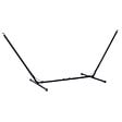 OUTSUNNY - Support pied de hamac réglable structure robuste métal époxy noir dim. 3,08-3,80L x 1,08l x 1,20H m - vignette