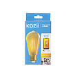 XANLITE - Ampoule LED connectée filament, culot E27, forme ST64, puissance 5,5W, équivalent 40W, flux 470 lm, éclairage CCT, variation de luminosité, compatible Alexa et Google Home - vignette