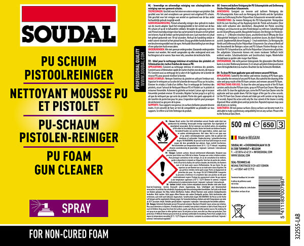 SOUDAL - Nettoyant pour mousse PU - large
