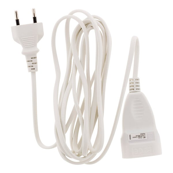 ZENITECH - Prolongateur 2m - HO3VVH2F 2x0,75mm² 6A - blanc - Zenitech - large