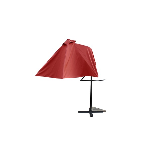CONCEPT USINE - Parasol  terracotta droit rond 2,94 x 2,94 m ALCUDIA - large