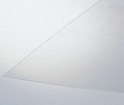 STYROGLASS - Verre synthétique 4mm 125x50cm clair lisse - large