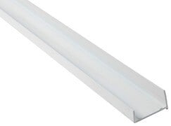 PROFILES - Profil obturateur monobloc aluminium blanc 32mm 1.25m - large