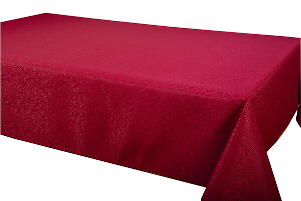FEELINE - Nappe rect jacq rouge 240x145 - large