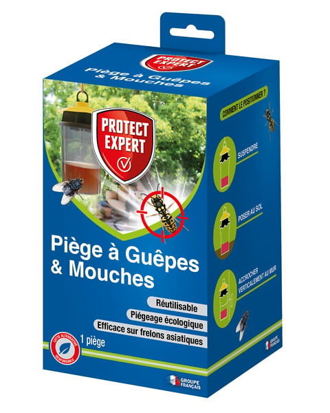 PROTECT EXPERT - Piège à guêpes, frelons et mouches - large