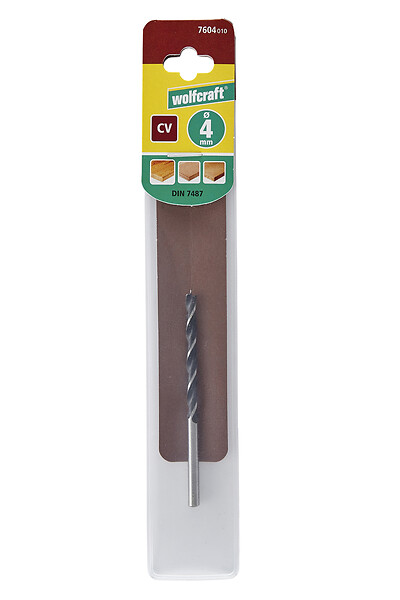 WOLFCRAFT - 1 Foret à bois cylindrique CV D4.0mm - large