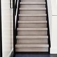 FORESTEA - Profilé de transition rénovation d'escalier stratifié light grey 1300 x 56 x 12 mm - PEFC 70% - vignette