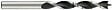 TIVOLY - 1 Foret bois 3 pointes 10mm queue cylindrique - vignette
