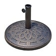OUTSUNNY - Pied de parasol base de lestage parasol rond résine imitation fonte motif rosace Ø 49 cm poids net 12 Kg bronze - vignette