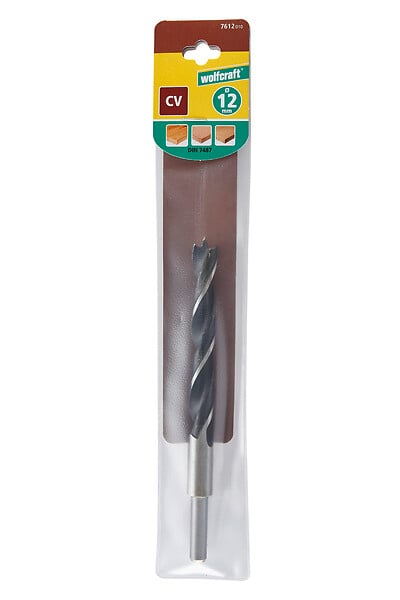 WOLFCRAFT - 1 Foret à bois cylindrique CV D12.0mm - large