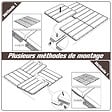OUTSUNNY - Caillebotis - dalles terrasse - lot de  9 - emboîtables, installation très simple - petits carreaux composite plastique imitation bois chocolat - vignette