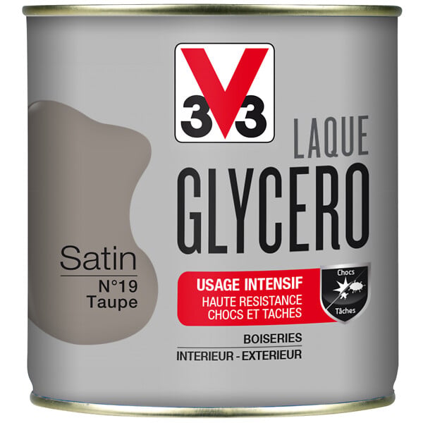 V33 PEINTURE - Peinture laque Glycero - Taupe - Satin - 0,5L - large