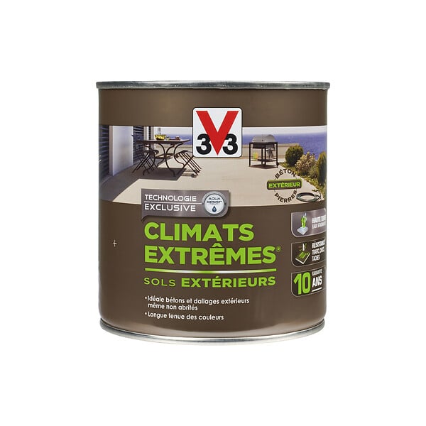 V33 PEINTURE - Peinture sol Climats Extrêmes Satin Jaune parking 0.5l - large