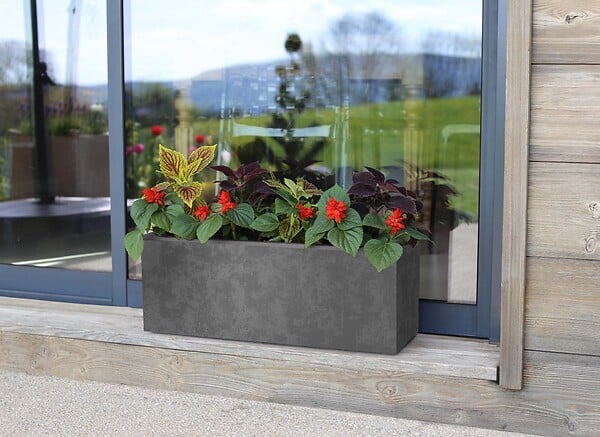 EDA - Balconnière Basalt Up gris anthracite 25 litres - large