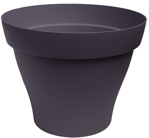 POETIC - Pot rond Roméo 30 gris anthracite - large
