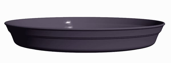 POETIC - Soucoupe FLOROSTA diam. 21cm gris anthracite pr pot ROMEO diam. 30cm - large