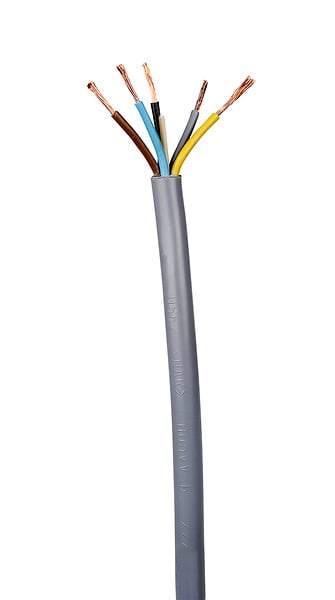 NEXANS - Câble electrique H05VV-F 5x2.5mm2 - Vendu au metre - large
