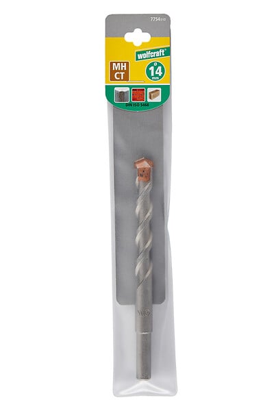 WOLFCRAFT - 1 Foret béton spécial meulé CT D14.0mm - large