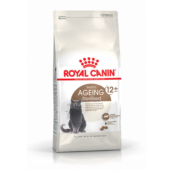 ROYAL CANIN - Croquettes chat stérilisé Sterilised 12+ - 2kg - large