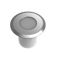 XANLITE - Kit de 6 spots LED de terrasse encastrables ronds en inox, LED intégrée, flux 20 lm par spot, lumière blanc neutre 4000 K, indice IP67, raccordables jusqu’à 12 spots, usage extérieur - vignette
