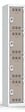 P.HENRY - Vestiaire 1 colonne - 4 cases - Gris perle et taupe - vignette