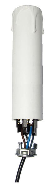 TIBELEC - Bougie diamètre 24MM support E14 10 1 hauteur 8CM TIBELEC - large