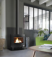 INVICTA - Poêle à bois Kaori - Fonte - Anthracite - 9kW - vignette