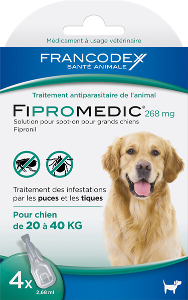 FRANCODEX - Pipettes antiparasitaires grand chienFipromédic 4x2.68ml - large