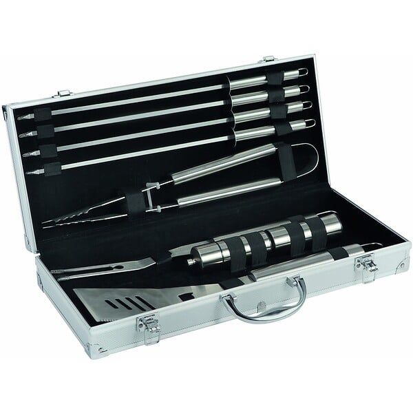 COOKIN G. - Valisette chef bbq 9 pcs inox - large