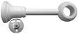 MOBOIS - 1 SUPPORT A OEIL RECOUPABLE 70-130MM AXE/MUR D.20mm LAQUE BLANC - vignette