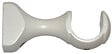 MOBOIS - Support de tringle, ouvert diamètre 35mm bois laqué blanc - vignette