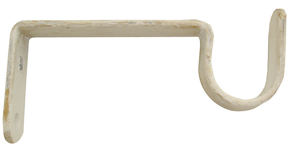 MOBOIS - 2 supports ouverts simple, diamètre 20mm métal blanc patiné doré - large