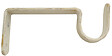 MOBOIS - 2 supports ouverts simple, diamètre 20mm métal blanc patiné doré - vignette