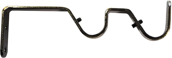 MOBOIS - 2 supports ouverts double 80-130 effet laiton - large