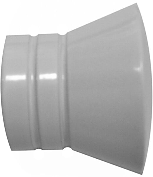 MOBOIS - 1 emb pommeau strie d20 blanc brillant - large