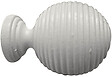 MOBOIS - 1 EMBOUT BOULE CANNELE ROND A VISSER D.28mm LAQUE BLANC - vignette