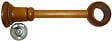 MOBOIS - 1 SUPPORT A OEIL RECOUPABLE 85-180MM AXE/MUR D.28mm DECOR CHENE - vignette
