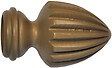MOBOIS - Embout Ogive plissée Diamètre 28mm taupe - vignette