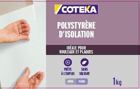 COTEKA - Colle polystyrene isolation 1kg - large