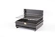 LE MARQUIER - Barbecue charbon encastrable acier noir 54x32cm Montory - vignette