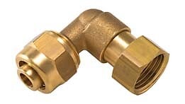 NOYON & THIEBAULT - Coude écrou libre pour PER à compression F15x21 D.16 - large