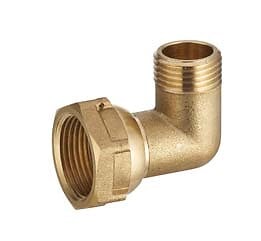 NOYON & THIEBAULT - Coude collecteur écrou libre F20x27 M20x27 - large