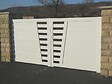 MOREY - Portail ajouré Aydat - PVC - Blanc - 3,50m - vignette