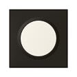 LEGRAND - Plaque carrée dooxie 1 poste finition noir velours - vignette